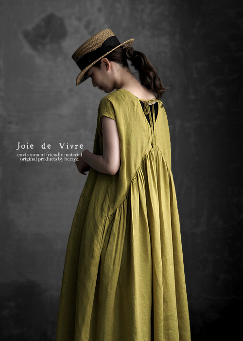 [리오더]﻿ Joie de Vivre 이탈리아 리넨 델니에르 리본 드레스    ﻿